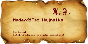 Madarász Hajnalka névjegykártya